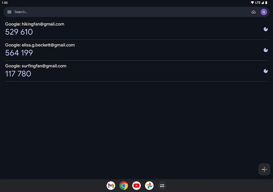 Google Authenticator app screenshot 6