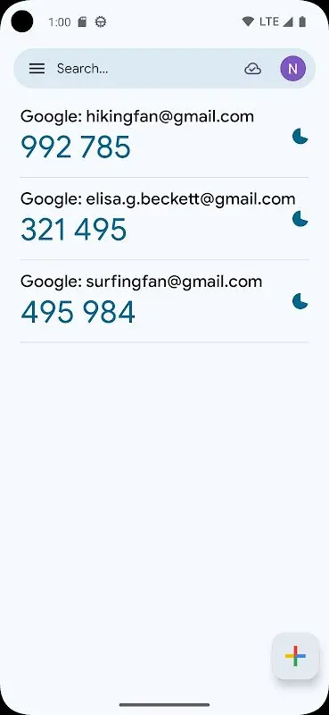 Google Authenticator app screenshot 8