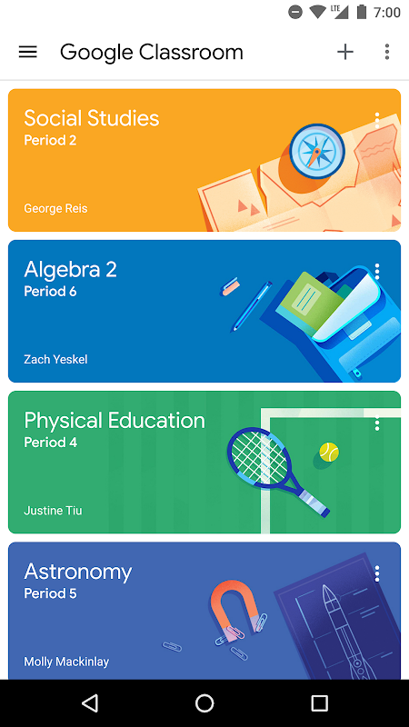 Google Classroom app screenshot 2
