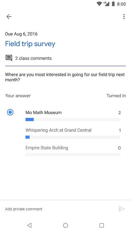 Google Classroom app screenshot 6
