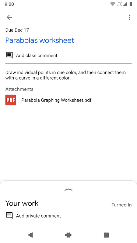 Google Classroom app screenshot 7