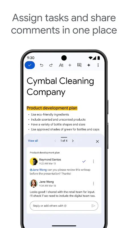 Google Docs app screenshot 3