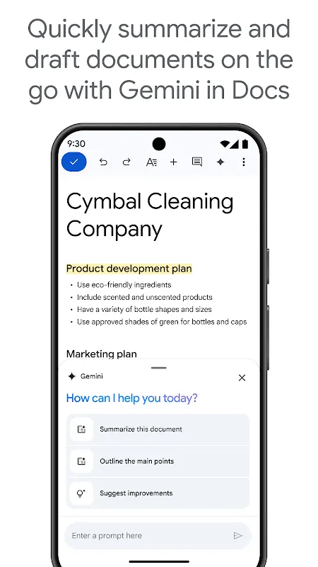 Google Docs app screenshot 5