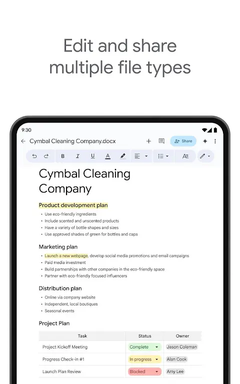 Google Docs app screenshot 6