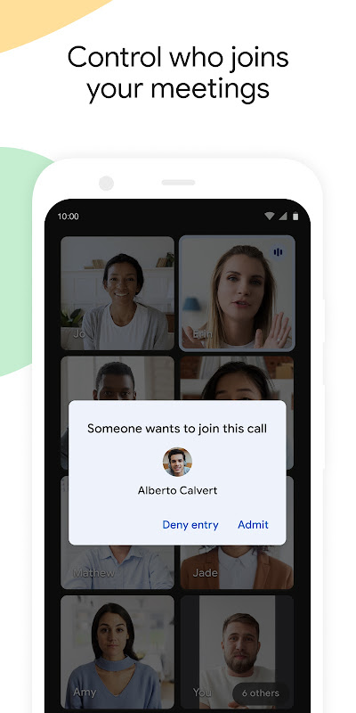 Google Meet app screenshot 1