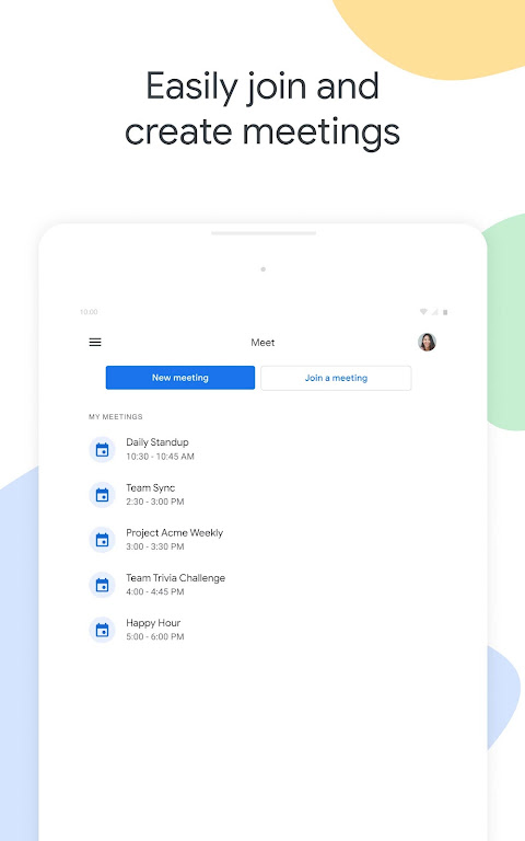 Google Meet app screenshot 2
