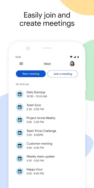 Google Meet app screenshot 7
