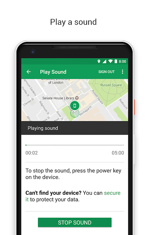 Google Find My Device app screenshot 2