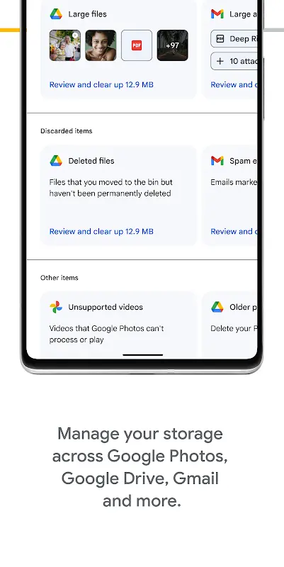 Google One app screenshot 1