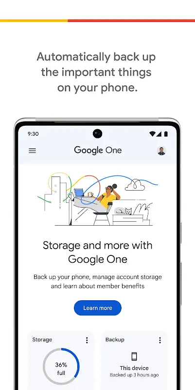 Google One app screenshot 2