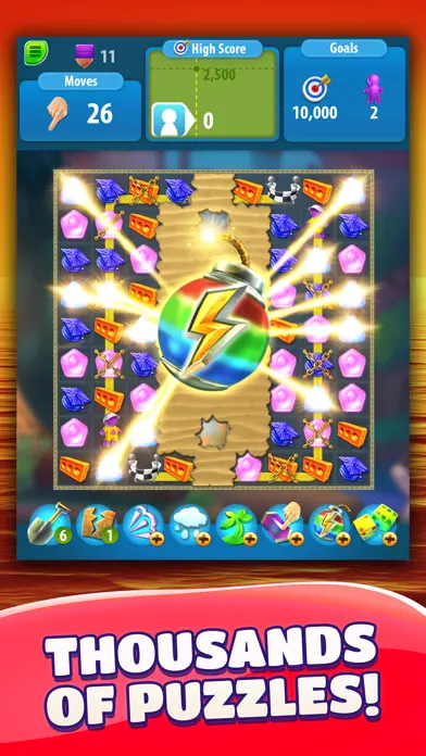Gummy Drop! Match 3 & Travel app screenshot 3