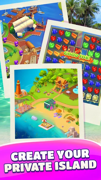 Gummy Drop! Match 3 & Travel app screenshot 4