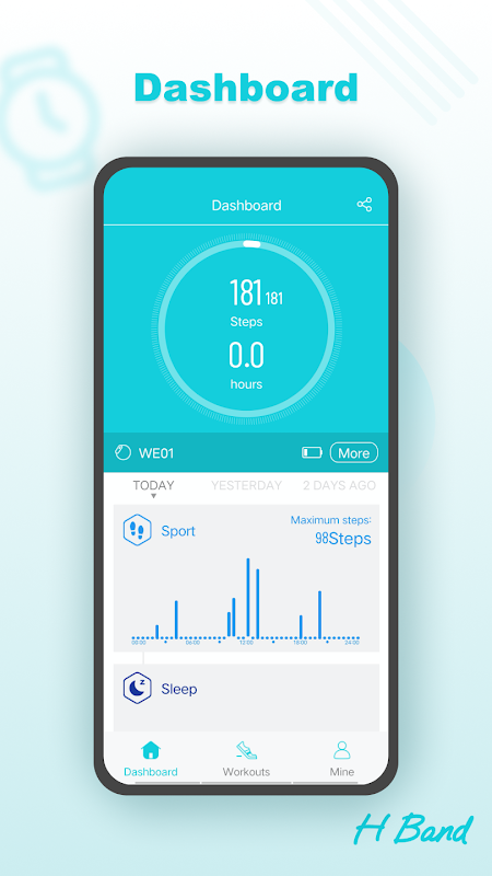 H Band app screenshot 2