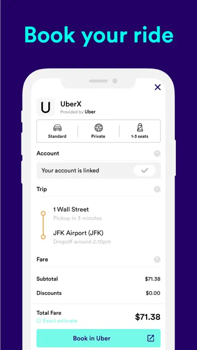 Hackney: Compare Rideshares app screenshot 3
