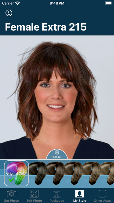 Hair Color Try On app screenshot 4