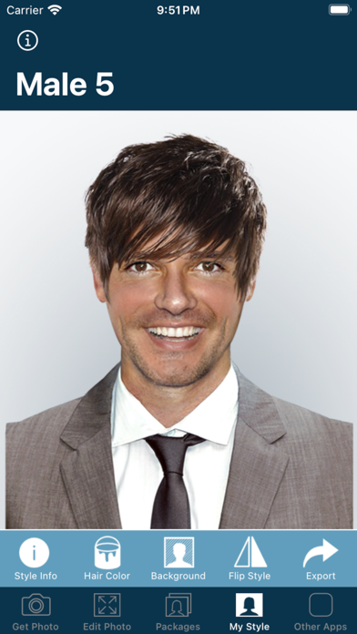 Hair Color Try On app screenshot 7