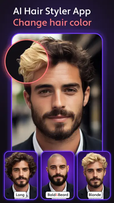 HairHunt: AI Hairstyle Try-On app screenshot 1