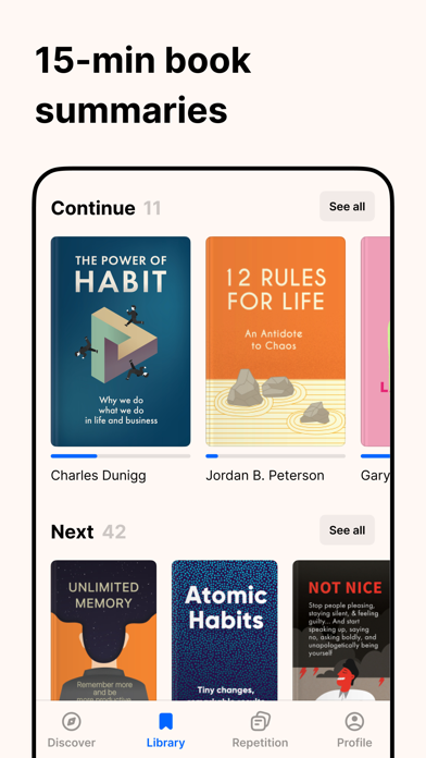 Headway: 15-Min Book Summaries app screenshot 2