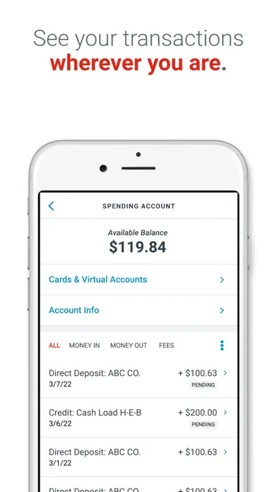 H-E-B Debit app screenshot 2