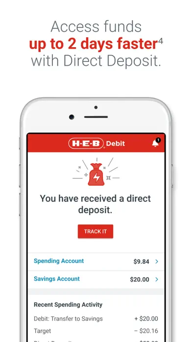 H-E-B Debit app screenshot 3