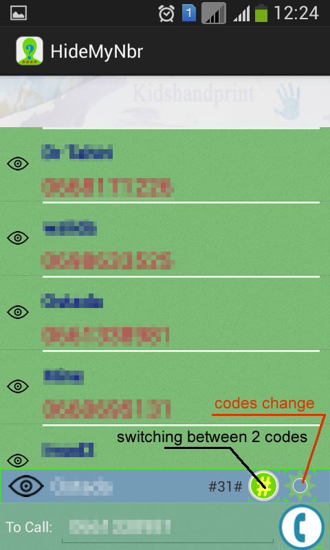 Hide My phone number app screenshot 3