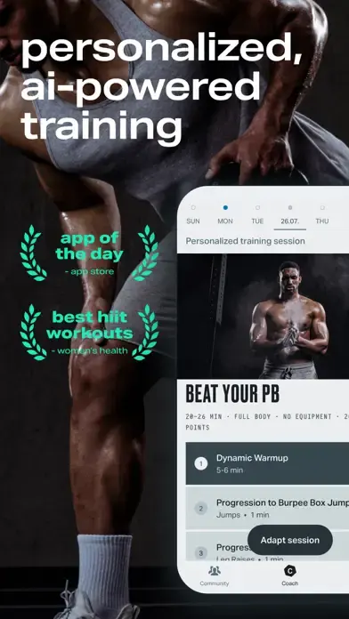 HIIT Workout for Men Lite app screenshot 1