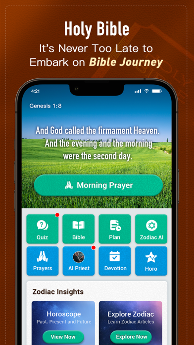 Holy Bible, KJV Bible + Audio app screenshot 1