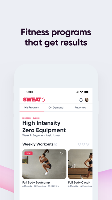 Home Workouts for Women, UpFit app screenshot 2