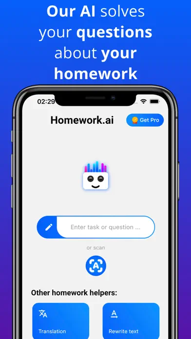 Homework.ai app screenshot 1