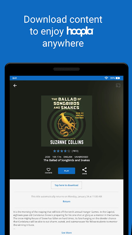 hoopla Digital app screenshot 4