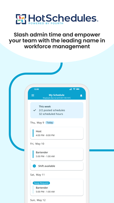 HotSchedules app screenshot 1