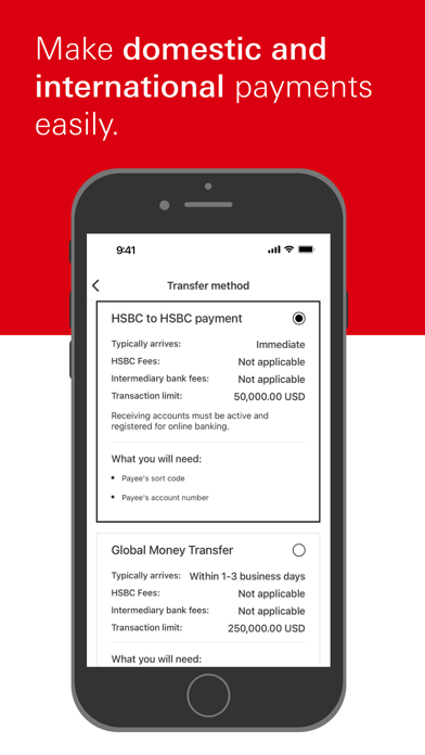 HSBC Mobile Banking app screenshot 3