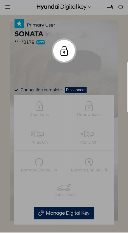 Hyundai Digital Key app screenshot 1