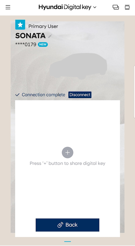 Hyundai Digital Key app screenshot 2