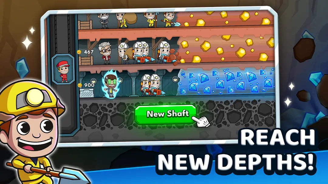 Idle Miner Tycoon: Gold & Cash app screenshot 1
