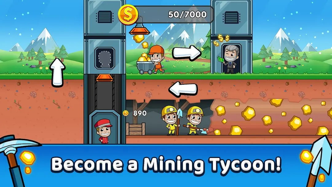 Idle Miner Tycoon: Gold & Cash app screenshot 4