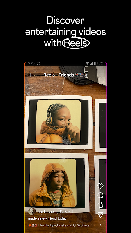 Instagram app screenshot 1