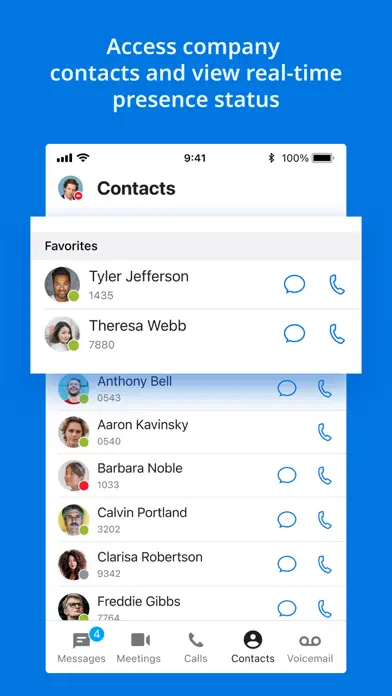 Intermedia Unite app screenshot 4