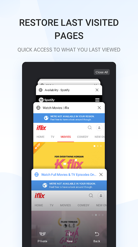 Internet Browser app screenshot 1