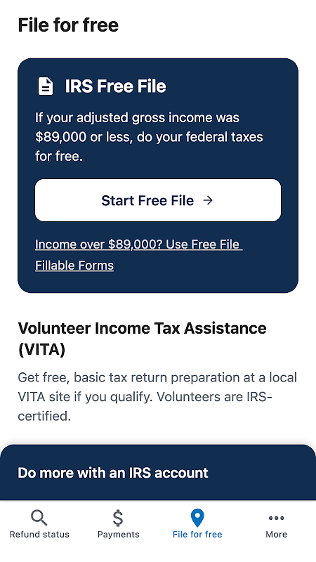 IRS2Go app screenshot 3