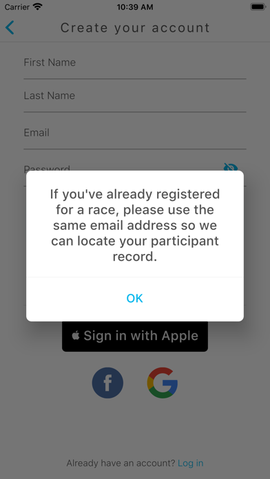 ITS YOUR RACE app screenshot 1