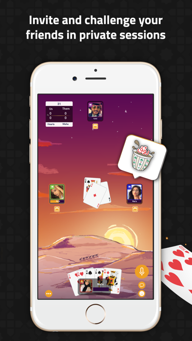 Jawaker Tarneeb, Hand & Trix app screenshot 5