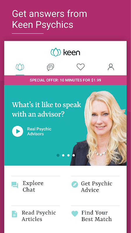 Keen Psychic Reading & Tarot app screenshot 1