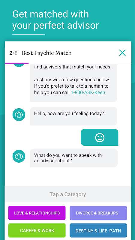 Keen Psychic Reading & Tarot app screenshot 2