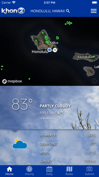KHON2 WX – Radar & Forecasts app screenshot 1