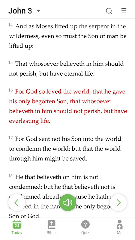 King James Bible – Verse+Audio app screenshot 1