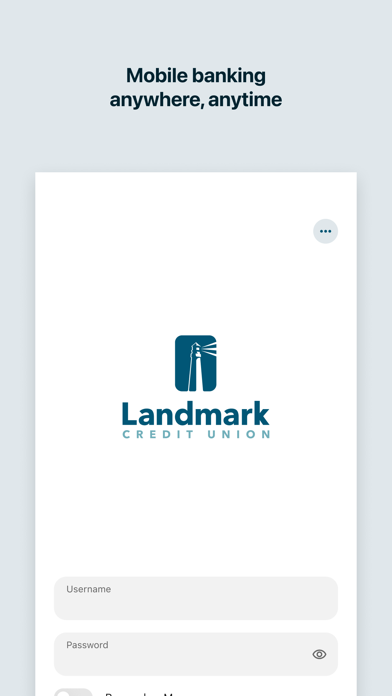 Landmark Credit Union Mobile app screenshot 1
