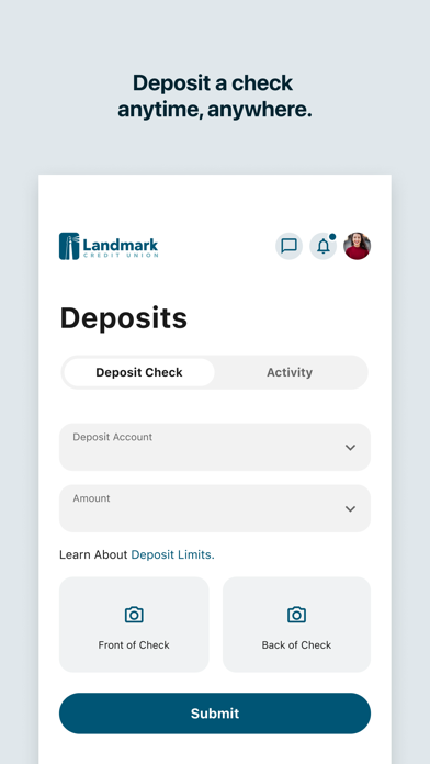 Landmark Credit Union Mobile app screenshot 3