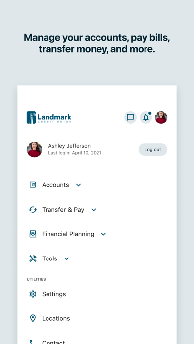 Landmark Credit Union Mobile app screenshot 4