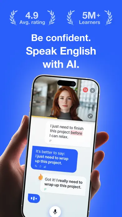 Langify – AI Language Tutor app screenshot 1
